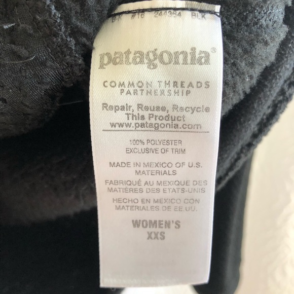 Patagonia Black Women's Re-Tool Snap-T Fleece Pullover - Picture 10 of 15